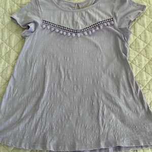 Lilly Pulitzer Purple Pom Pom Shirt